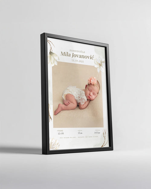 Dobrodošao u naš život – bebi poster – fotografija 1
