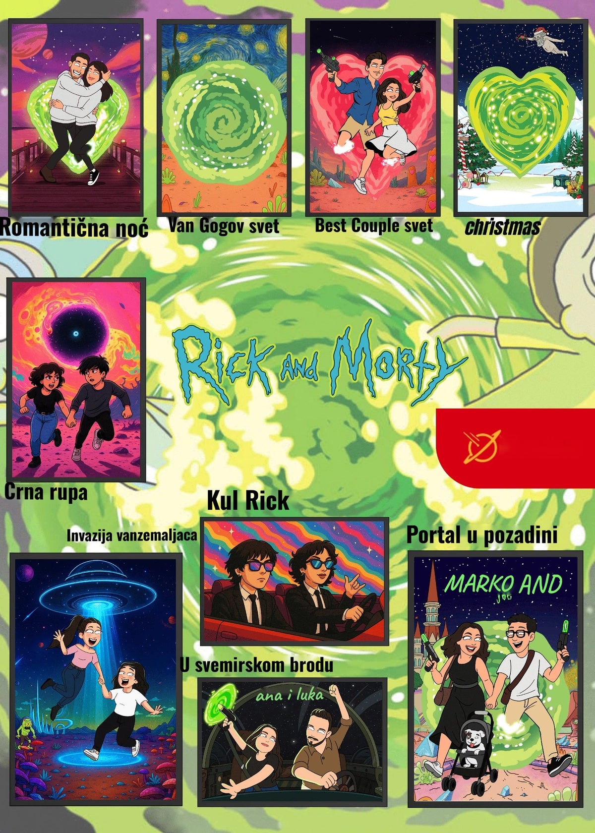 Rick and Morty tematski poster – fotografija 2