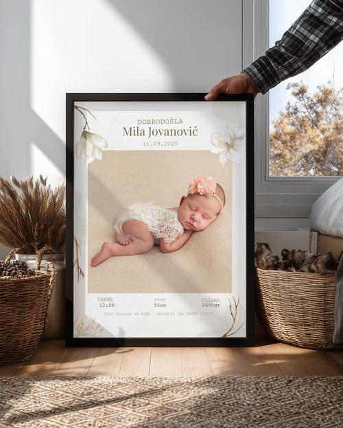 Dobrodošao u naš život – bebi poster – fotografija 2