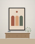 Arkade – apstraktni poster – na zidu