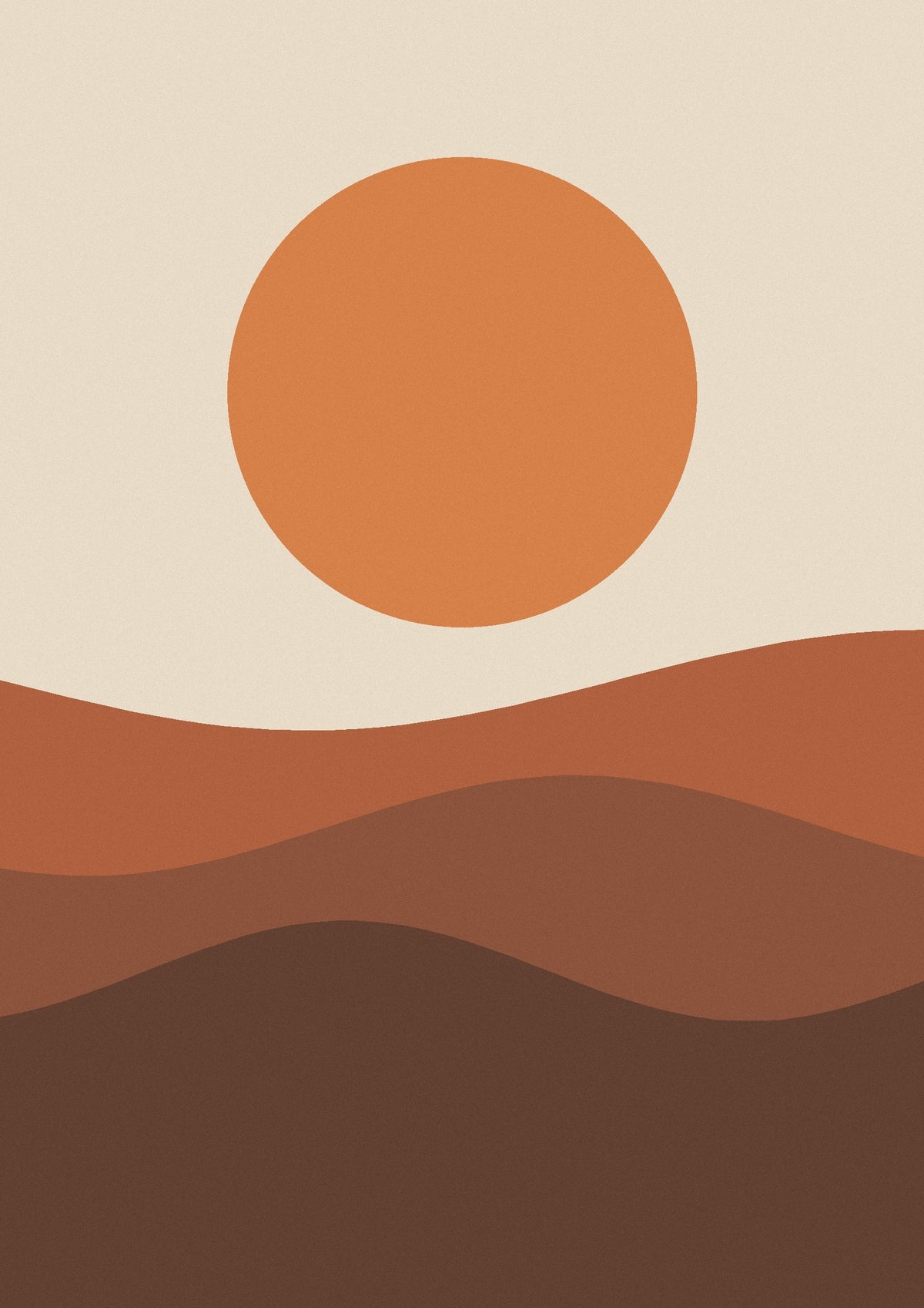 Zalazak sunca – apstraktni poster – dizajn
