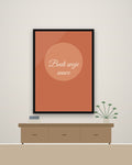 „Budi svoje sunce“ – motivacioni poster – na zidu