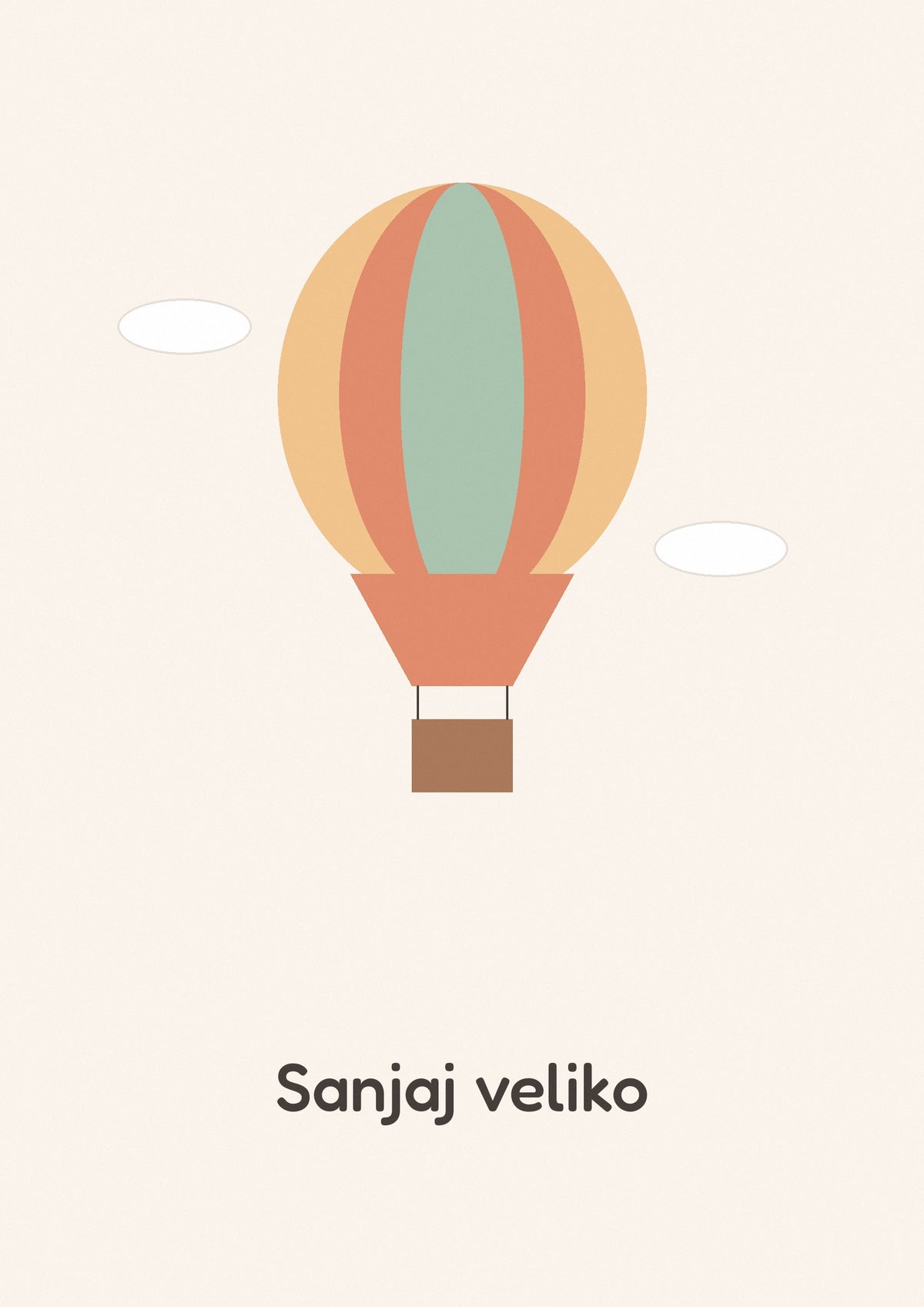 Balon – poster za dečiju sobu – dizajn
