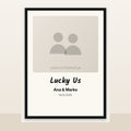 Lucky Us – ljubavne karte, poster – primer dizajna