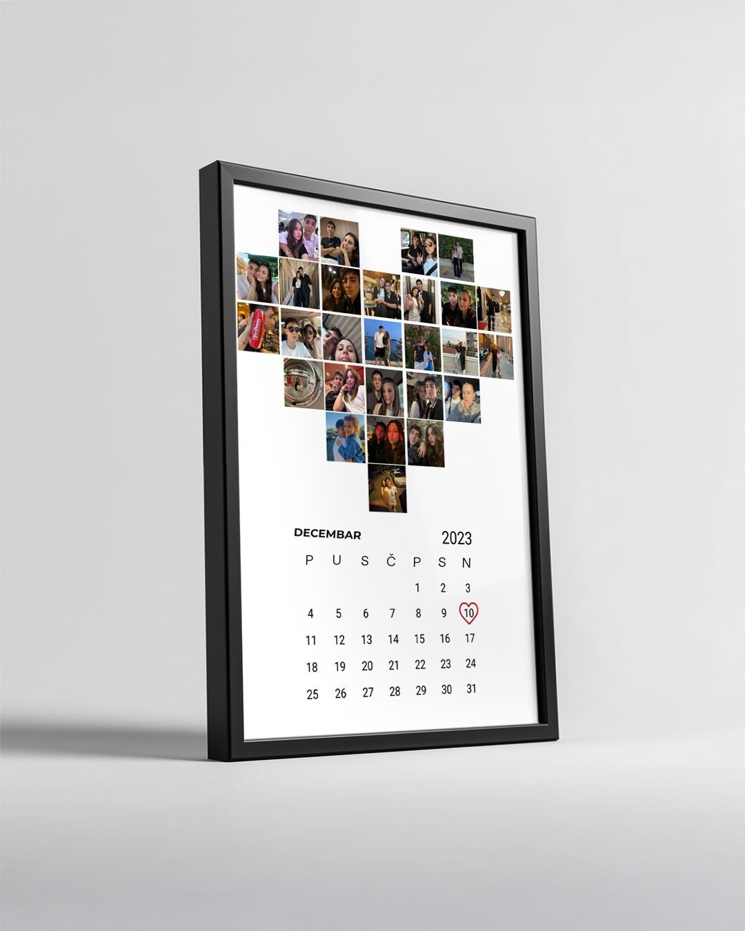 Srce sa fotografijom i datumom – poster – fotografija 1