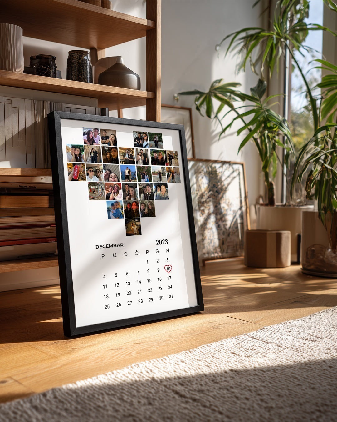 Srce sa fotografijom i datumom – poster – fotografija 2