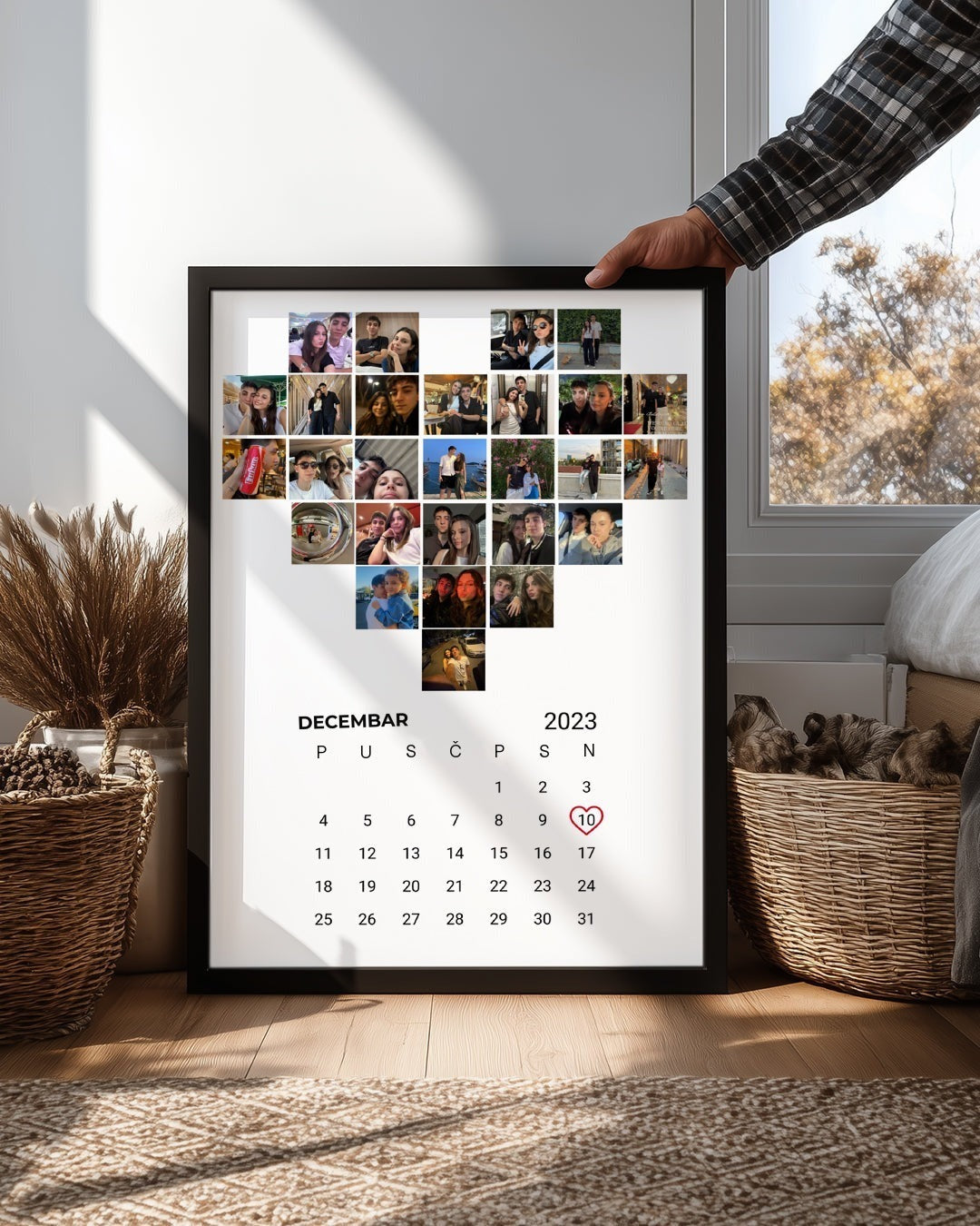 Srce sa fotografijom i datumom – poster – fotografija 4