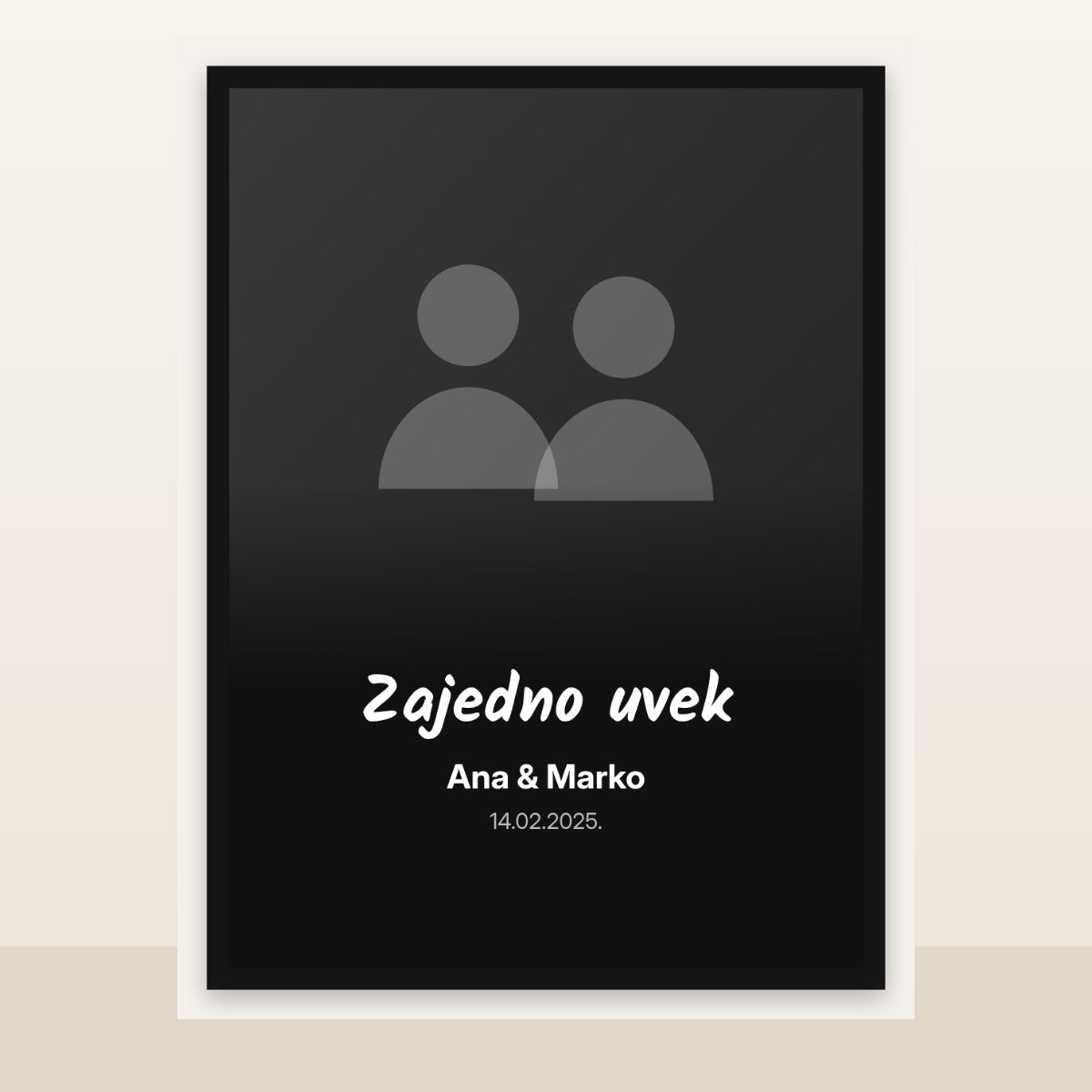 Zajedno uvek – poster – primer dizajna